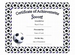 Soccer Award Template Printable