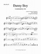 Danny Boy For Saxophone Quintet Alto Sax 2 Part Sheet Music PDF ...