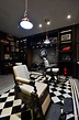 Barber shop decor, Barbershop design, Barbershop design interior