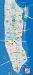 Mapa de los barrios de Manhattan con calles - Mapa de la parte superior ...