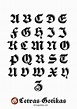 Abecedario Letras Góticas - Letras Gotikas