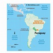 Map Of Paraguay And Surrounding Countries
