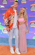 Rob Gronkowski and Camille Kostek kiss ahead of Kids' Choice Awards