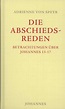 'Johannes / Die Abschiedsreden' von 'Adrienne Speyr' - Buch - '978-3 ...