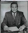 1955 Wire Photo Dr. Otto John posing in his desk in Bonn, Germany - sp ...