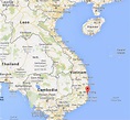 Nha Trang on map of Vietnam