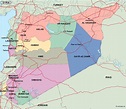 syria political map. Eps Illustrator Map | Vector maps