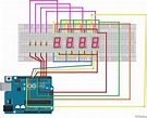 Display de 7 segmentos no Arduino com multiplexação - Módulo Eletrônica