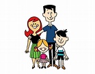 Dibujo de Familia moderna y feliz pintado por en Dibujos.net el día 08 ...