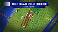 Street closures for New Year's Eve in Times Square 2016 - ABC7 New York