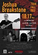Joshua Breakstone Trio (TOUR FALL 2022), Mistral, Fuji, October 17 2022 ...
