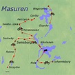 StepMap - Masuren mit dem Rad - Landkarte für Deutschland