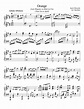 Orange sheet music for Piano download free in PDF or MIDI