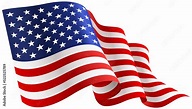 The American flag or The USA flag.National flag of the United States of ...