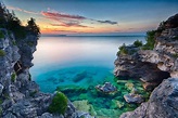This trail in Ontario leads to turquoise waters and a hidden grotto