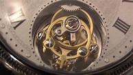 Close-up of tourbillon watch movement - YouTube