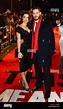 Tom Hardy and girlfriend Charlotte Riley arriving for the premiere of This Means War at the ...