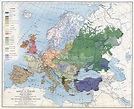 1919 National Geographic map of the ethnic groups of Europe : MapPorn