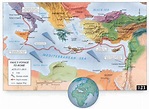 Apostoles, Apostol pablo, Mapa de asia