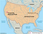 Map Yosemite National Park - North Carolina Map