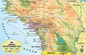 Karte von Kalifornien-Süd (Region in USA) | Welt-Atlas.de