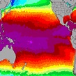 Pacific Ocean Sea Temperature and Map