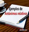 Ejemplos de antónimos relativos - Cuentos cortos en español y recursos ...