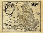 England, 1592 Authentic Models, Antique Maps, Vintage Maps, Globes ...