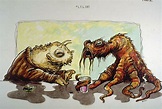 Concept art by Ken Ralston for RETURN OF THE JEDI (1983). | Concept art ...