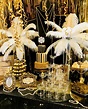The Great Gatsby Themed Party Decorations / 25 Black and Gold Great ...