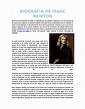 Biografia DE Isaac Newton - BIOGRAFIA DE ISAAC NEWTON Nació el 25 de ...