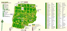 the map of the most visited cemetery in the world: Père Lachaise ...