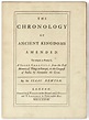 The Chronology of Ancient Kingdoms Amended by Isaac Newton (Book)