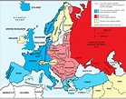 Cold War Europe Map - Blank Map