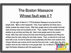 Truth and Bias in the Boston Massacre - Teaching in Room 6