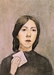 Self - Portrait with Letter Painting | Gwen John Oil Paintings