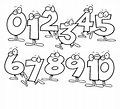 Printable Numbers Coloring Pages