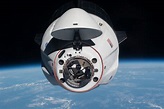 This image from April 24, 2021, shows the SpaceX Crew Dragon Endeavour ...