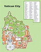 Grande detallado mapa turístico de ciudad del Vaticano | Vaticano ...