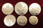 Indonesia Set 6 Monedas 25 50 100 200 500 1000 Rupias 1994-2006 Sc Unc ...
