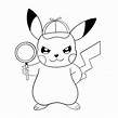 Pokemon detective pikachu coloring book to print and online