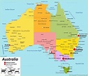 Large detailed map of Australia with cities and towns | Australia map ...
