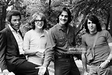 Singer-songwriter James Taylor with producer Peter Asher and musician ...