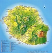Carte de La Réunion - La Réunion cartes des villes, relief, politique...