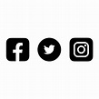 Facebook Twitter instagram logo transparent png 24983676 PNG