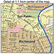 Richmond California Street Map 0660620