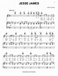 Jesse James Partitions | Traditional | Piano, chant & accords de ...