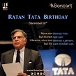 Ratan Tata Birthday December 28 | Ratan tata, Motivational quotes for ...