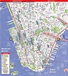 Printable Street Map Of Manhattan New York City - United States Map