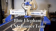 Blue Elephant 1325 CNC Router Machine Tour - YouTube